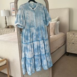 🥀 FreeThe RosesTie Dye Eyelet Dress w/ Pockets!!!🥀